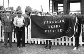 Victory Gift wins Canadian Derby on Sept. 4, 1948.
