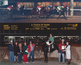 A Touch of Dash. October 29,1989.Final race of the meet.