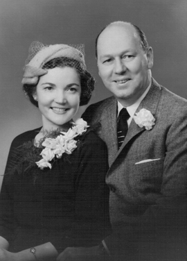 Albert and Eileen Blake's wedding photo. Dec. 2, 1957.