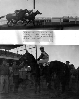 Sparkling Wit. First win at ASD. June 23, 1958.
