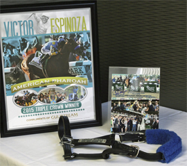 American Pharoah Halter & Autograph Collection to be auctioned of on eBay on Friday, August 21, 2015.
