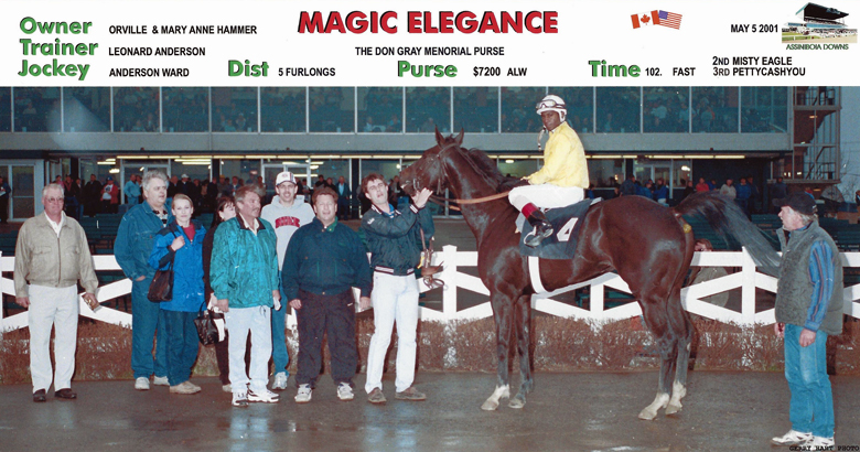 2001 Don Gray Memorial winner Magic Elegance.