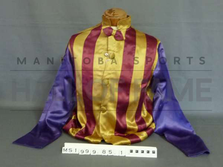 The jockey silks of Robert James Speers were brought to life by Campbell!