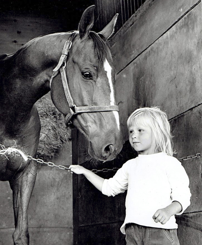 Red Leader and Debby Benjamin (Age 4) in 1962.