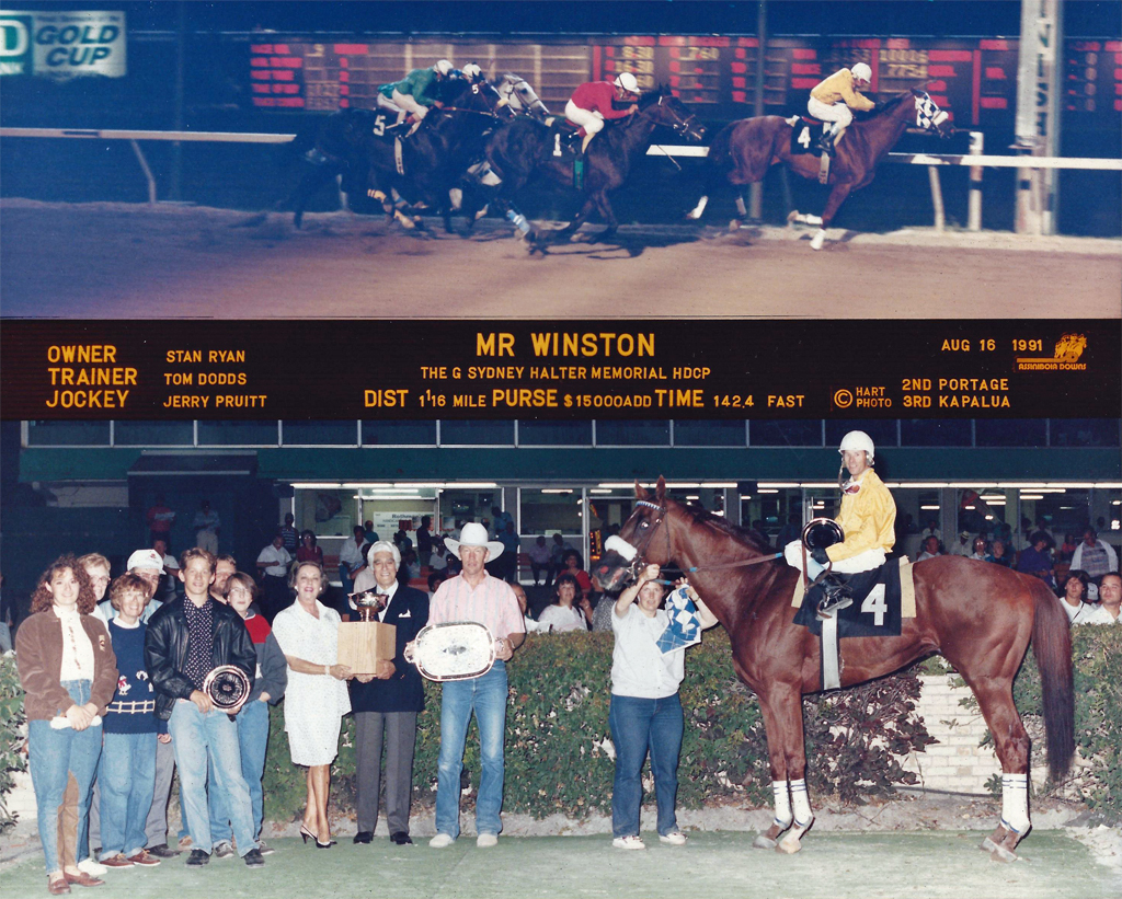 Mr Winston wins 1991 G. Sydney Halter Memorial at ASD.