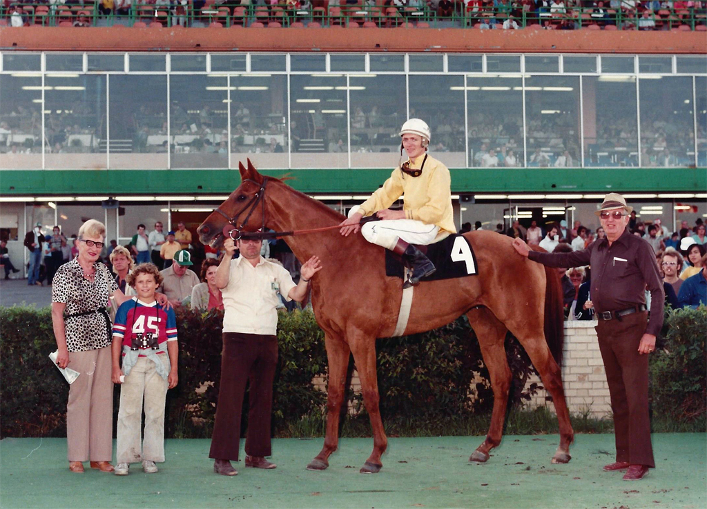 Another win at ASD for Scarlet Rich and Nick Block. Oct 21, 1981.