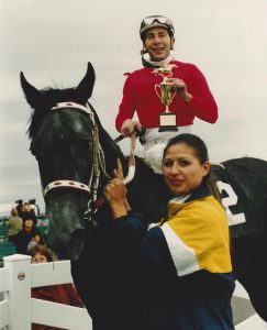 Smart Figure. Rags to riches 1998 Gold Cup winner. Tim Gardiner in the saddle.