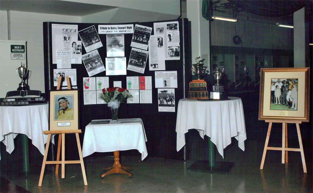 Bobby Stewart Memorial Display.