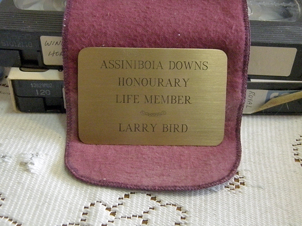 Assiniboia Downs, Honourary Life Member, Larry Bird