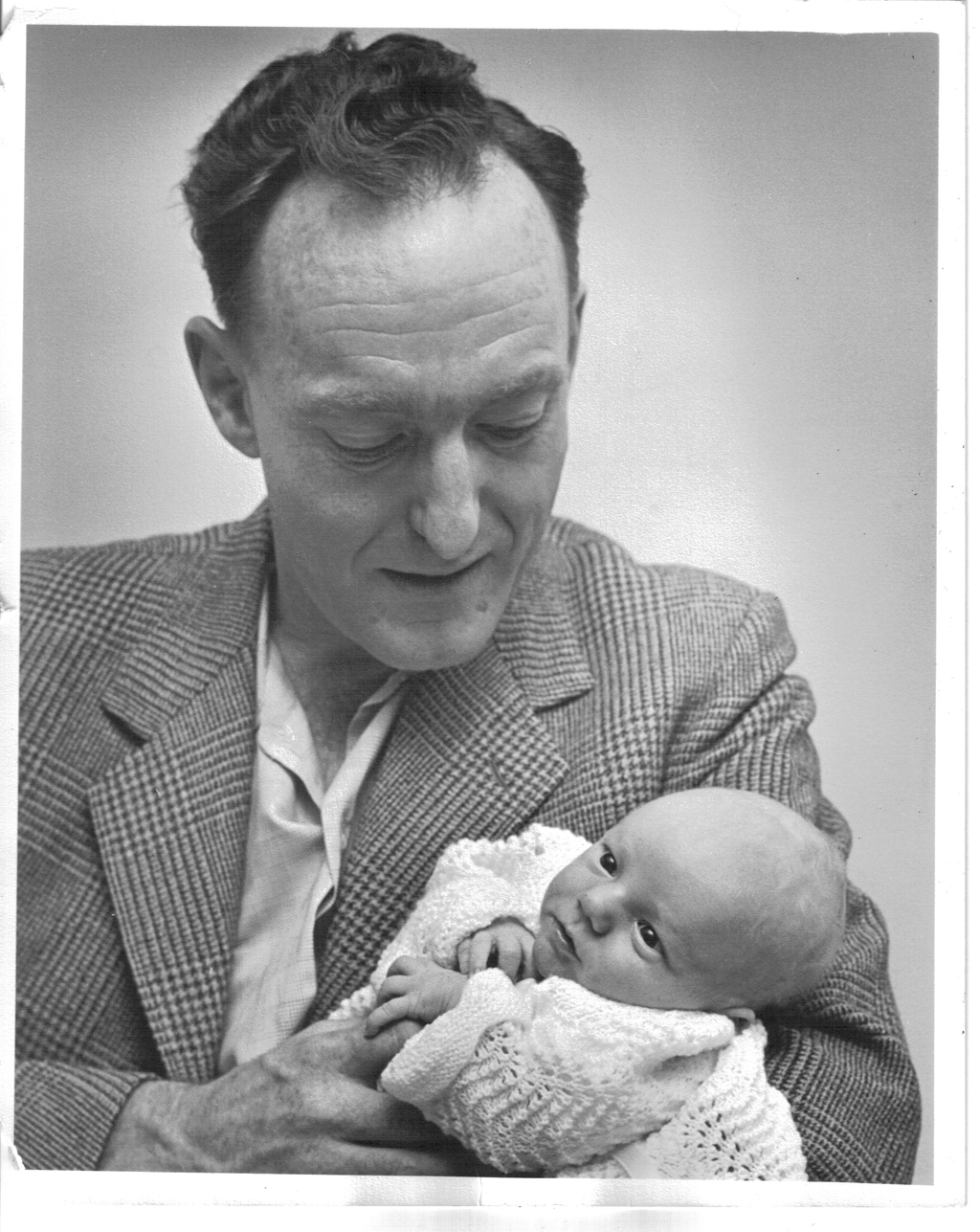 John Sifton with new born son Victor.