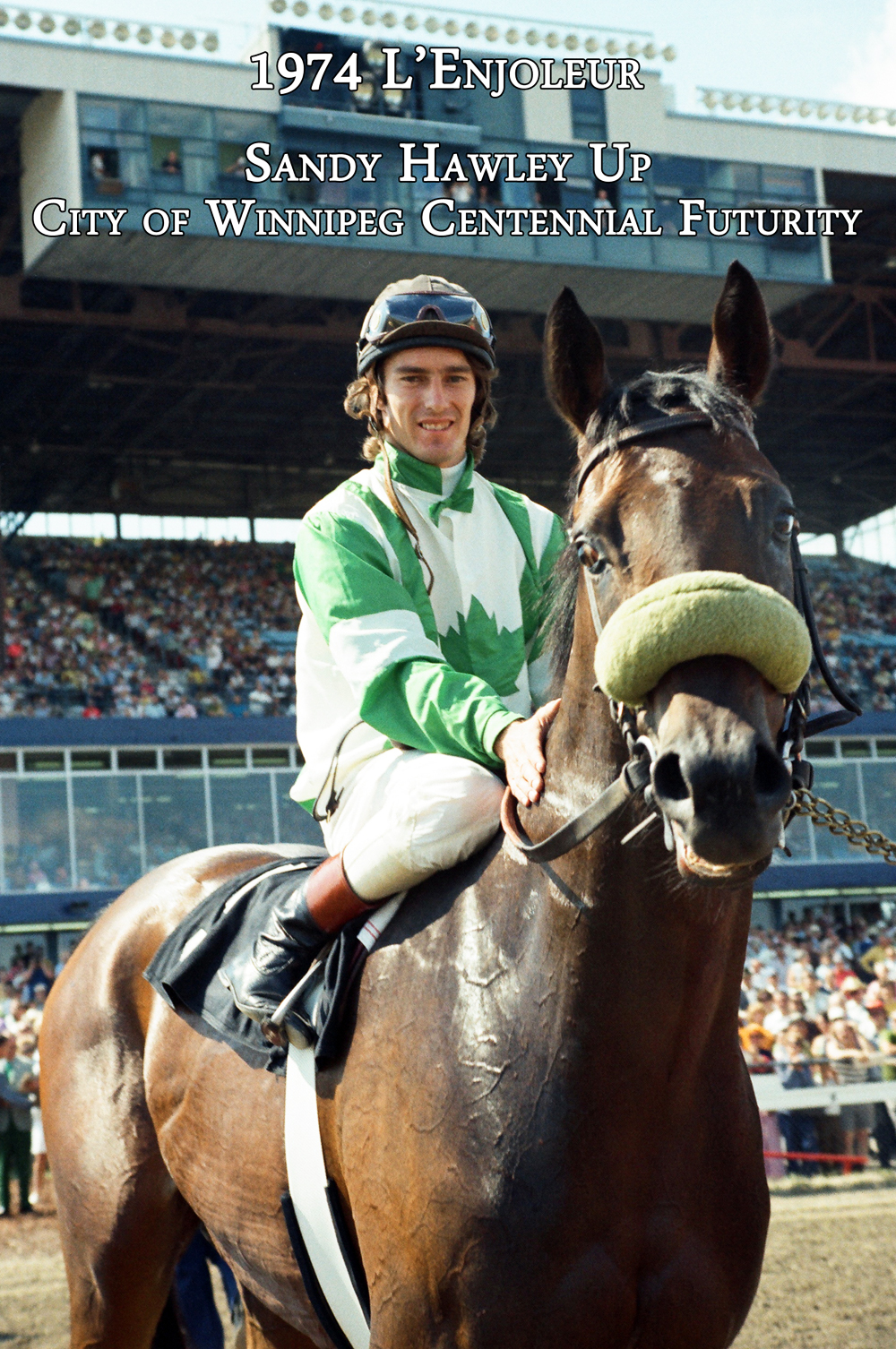1974 Winnipeg Futurity winner L'Enjoleur went on to win the Queen's Plate and the Manitoba Derby.