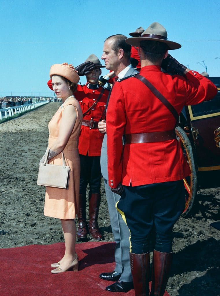 Her Majesty Queen Elizabeth II at the 1970 Manitoba Centennial Derby