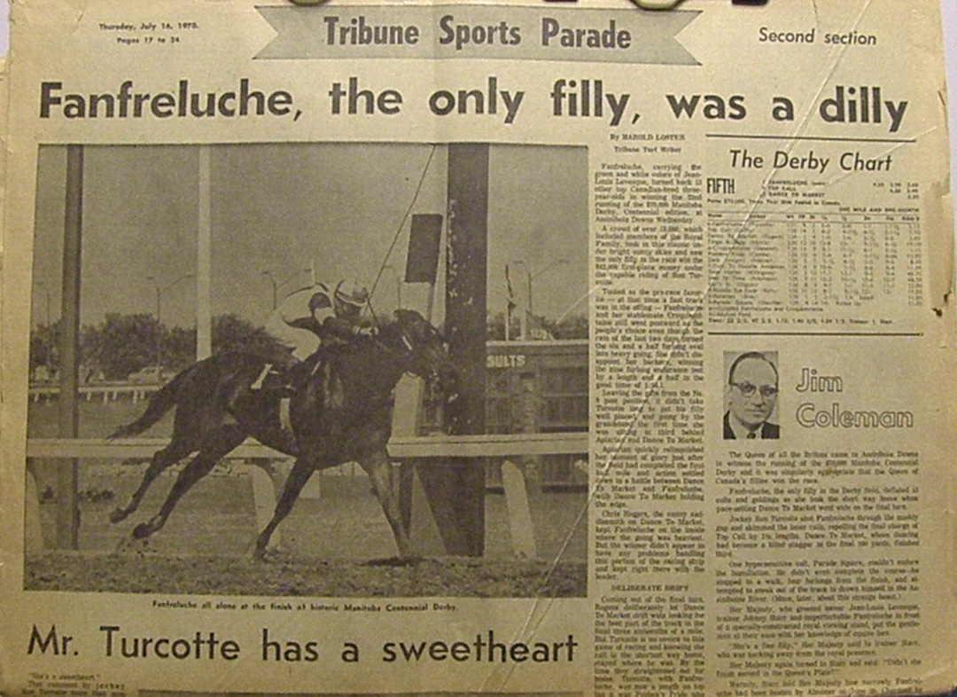 Fanfreluche, the only filly, was a dilly 