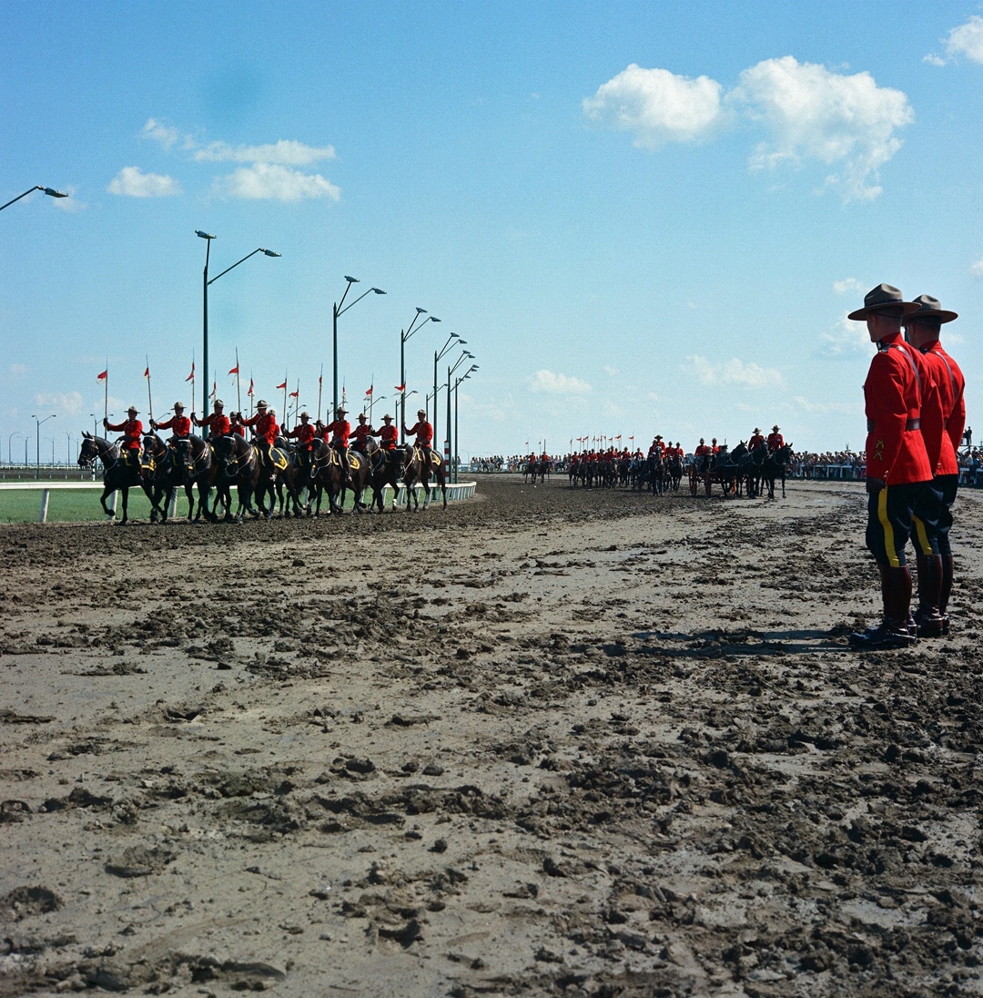 The track surface for the 1970 Manitoba Centenniel Derby was a muddy mess!