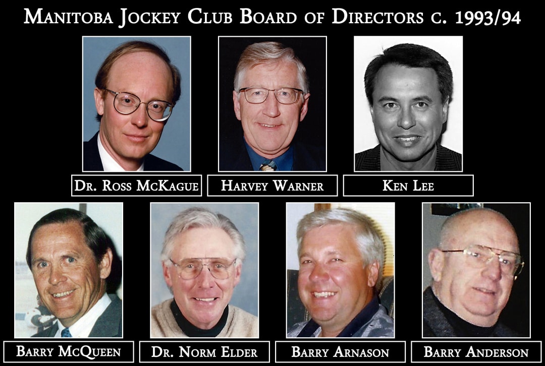 The men that started it all at the Manitoba Jockey Club.