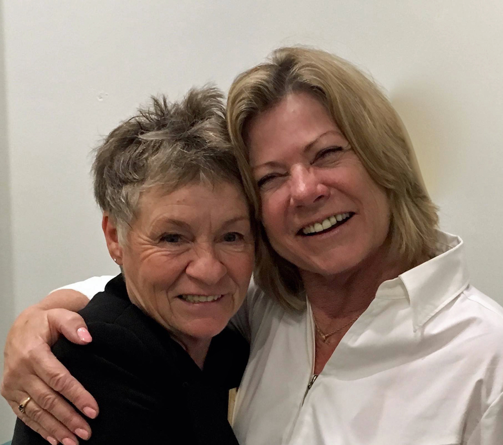 Joan and Karen at Joan's Saskatchewan Hall of Fame induction. Lifelong friends.