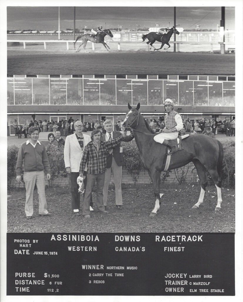 First winner for Clarence Marzolf. Northern Music. June 15, 1974.