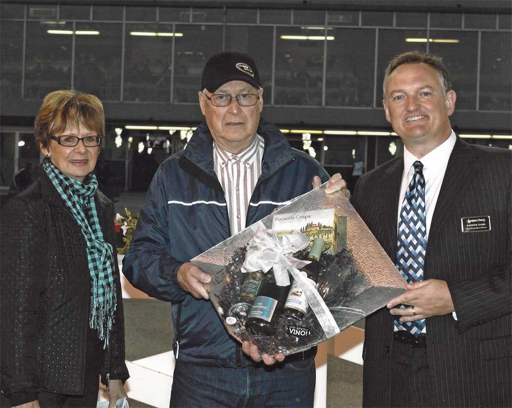 Trainer Gary Danelson and Bonnie McCrory generously shared memorabilia and photos from Gary's 63-year career at the Downs.