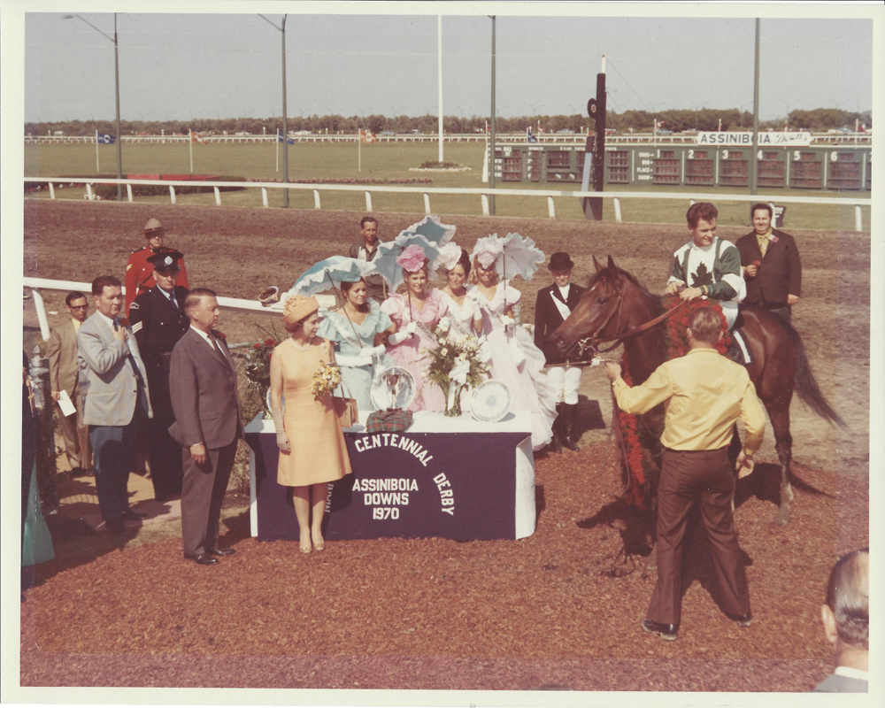 Winner's circle. 1970 Manitoba Centennial Derby. 